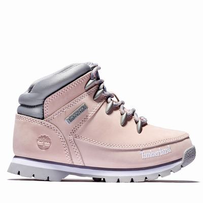 Dětské Trekové Boty Timberland Euro Sprint Mid Hiker Růžové | TI26351-593