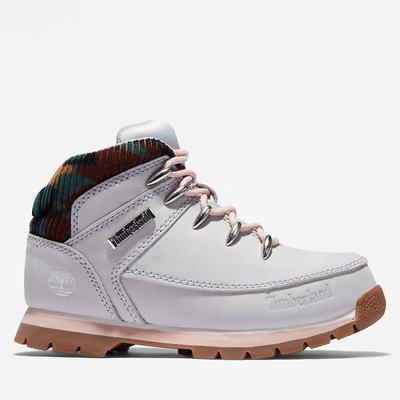 Dětské Trekové Boty Timberland Euro Sprint Mid Hiker Světle Šedé | TI71402-021