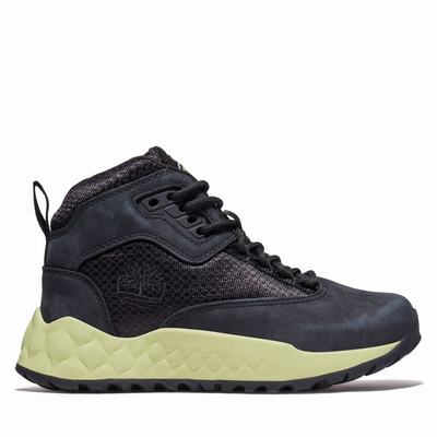 Dětské Trekové Boty Timberland Solar Wave GreenStride™ Hiker Černé | TI86473-327
