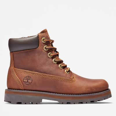 Dětské Zimní Boty Timberland Courma 6 Inch Side-Zip Hnědé | TI42150-879