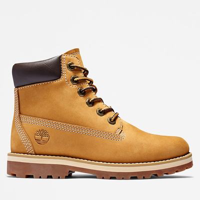 Dětské Zimní Boty Timberland Courma 6 Inch Side-Zip Žluté | TI46352-645