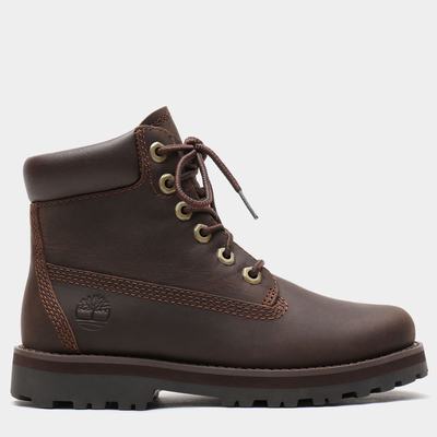 Dětské Zimní Boty Timberland Courma 6 Inch Side-Zip Tmavě Hnědé | TI65897-250
