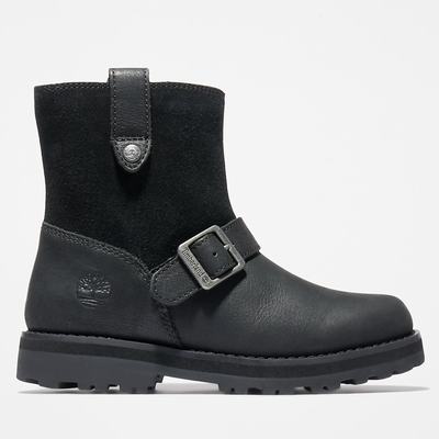 Dětské Zimní Boty Timberland Courma Side-zip Winter Černé | TI16503-028