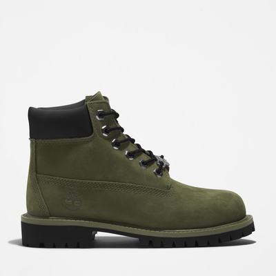 Dětské Zimní Boty Timberland Premium 6-Inch Waterproof Tmavě Zelene | TI01742-532