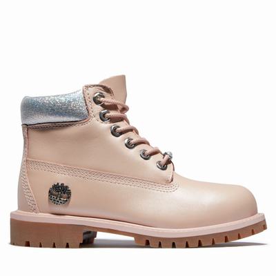Dětské Zimní Boty Timberland Premium 6-Inch Waterproof Světle Růžové | TI12539-460