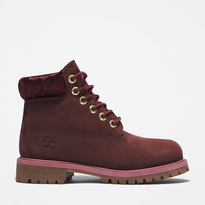 Dětské Zimní Boty Timberland Premium 6 Inch Vínové | TI39062-041