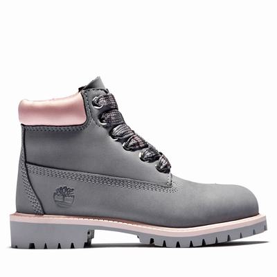 Dětské Zimní Boty Timberland Premium 6 Inch Waterproof Šedé | TI65284-294