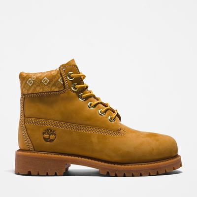 Dětské Zimní Boty Timberland Premium 6 Inch Žluté Bílé | TI83427-398