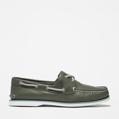 Pánské Boty Sebago Timberland 2-Eye Classic Tmavě Zelene | TI21486-562
