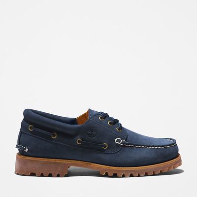 Pánské Boty Sebago Timberland 3-Eye Lug Handsewn Tmavě Blankyt | TI19425-783
