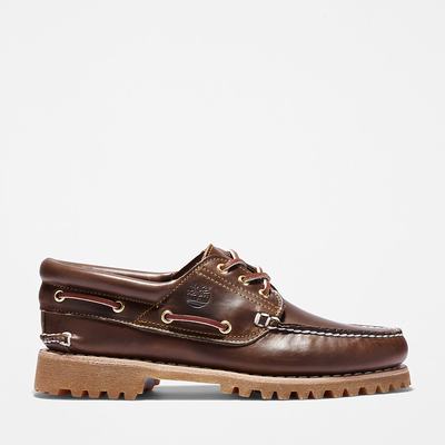 Pánské Boty Sebago Timberland Authentic 3-Eye Hnědé | TI95341-671