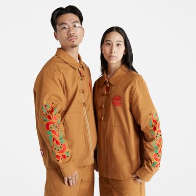 Pánské Bundy Timberland CLOT x Timberland® Duck Platene Chore Hnědé | TI53719-783