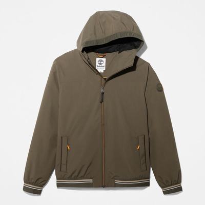Pánské Bundy Timberland Coastal Cool S Kapucí Bomber Tmavě Zelene | TI67409-862