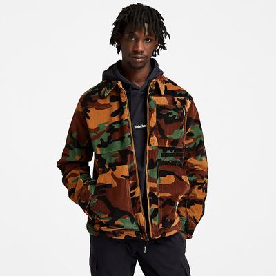 Pánské Bundy Timberland Corduroy Chore Maskáčové | TI26519-501