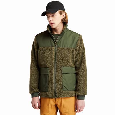 Pánské Bundy Timberland Ecoriginal Faux-shearling Fleece Tmavě Zelene | TI18946-086