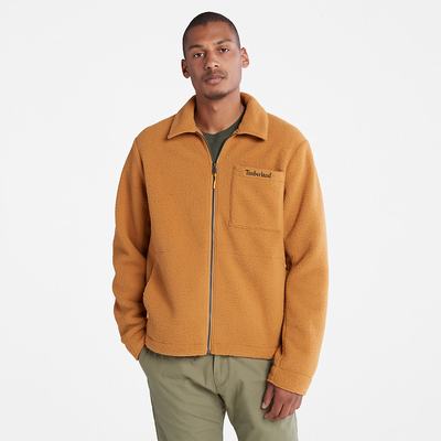 Pánské Bundy Timberland Fleece Overshirt Světle Hnědé | TI14283-103