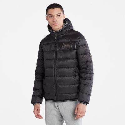 Pánské Bundy Timberland Garfield S Kapucí Puffer Černé | TI28713-507