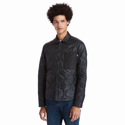 Pánské Bundy Timberland Insulated Overshirt Černé | TI74891-537