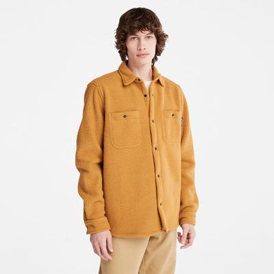 Pánské Bundy Timberland Progressive Utility Fleece-collar Overshirt Světle Hnědé | TI06781-418