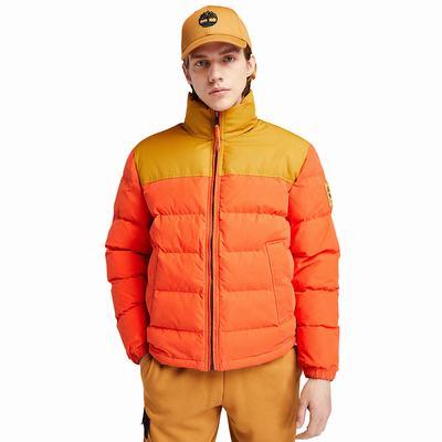 Pánské Bundy Timberland Welch Mountain Puffer Oranžové | TI94836-305
