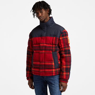 Pánské Bundy Timberland Welch Mountain Ultimate Puffer Červené | TI21658-526
