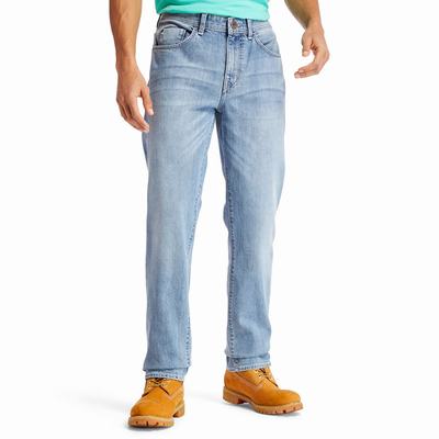 Pánské Džíny Timberland Squam Lake Stretch Světle Blankyt | TI29850-643