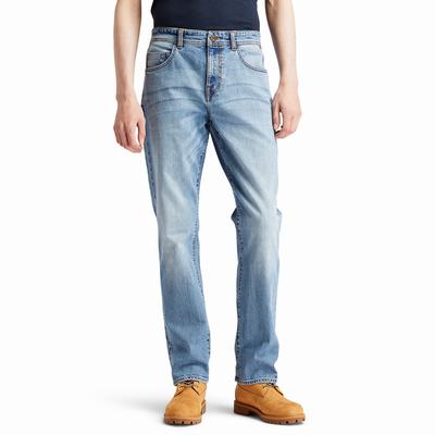 Pánské Džíny Timberland Tapered-leg Pohodlí Světle Blankyt | TI07921-183