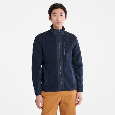 Pánské Fleece Bundy Timberland Sherpa Tmavě Blankyt | TI06254-243