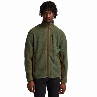 Pánské Fleece Bundy Timberland Sherpa Tmavě Zelene | TI26357-345