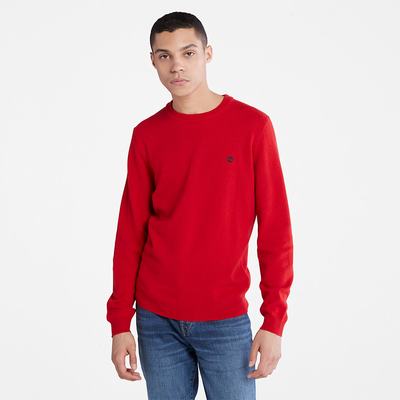 Pánské Jumpers Timberland Cohas Brook Merino Červené | TI87621-750