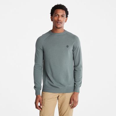 Pánské Jumpers Timberland Crewneck Raglan Zelene | TI37501-640