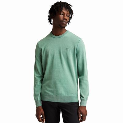 Pánské Jumpers Timberland Lightweight Washed Zelene | TI84302-680