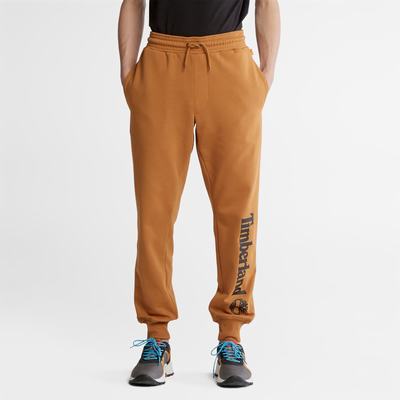 Pánské Kalhoty Timberland Logo Sweatpants Hnědé Černé | TI58267-047