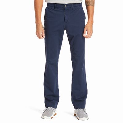 Pánské Kalhoty Timberland Squam Lake Twill Chinos Tmavě Blankyt | TI63798-856