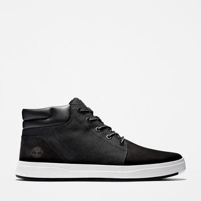 Pánské Kotníkové Boty Timberland Davis Square Chukka Černé Bílé | TI27564-027