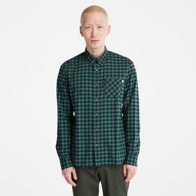 Pánské Košile Timberland Back River Check Zelene | TI34752-287