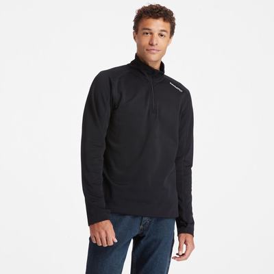 Pánské Košile Timberland Big & Vysoké Timberland PRO® Understory Quarter-Zip Fleece Černé | TI67402-316