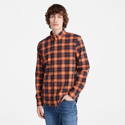 Pánské Košile Timberland Eastham River Stretch Checked Oranžové | TI16804-615