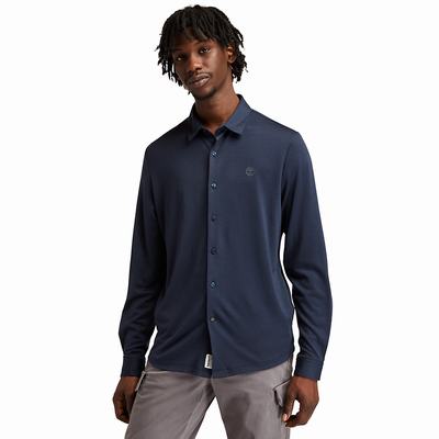 Pánské Košile Timberland Eco-ready Tmavě Blankyt | TI39756-456