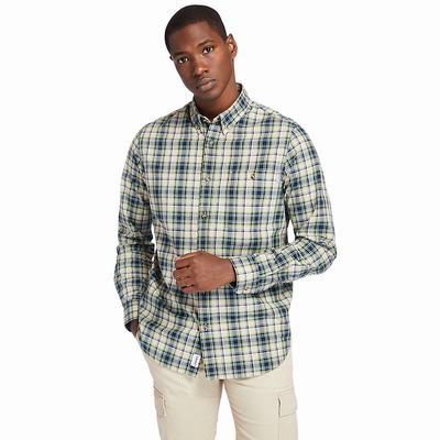 Pánské Košile Timberland Essential Check Béžový | TI46592-234