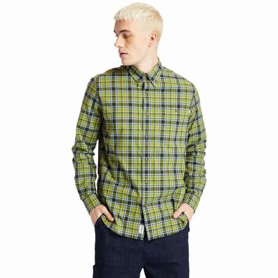 Pánské Košile Timberland Essential Check Zelene | TI92780-530