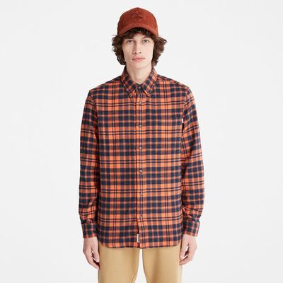 Pánské Košile Timberland Flannel Checked Oranžové | TI43720-503