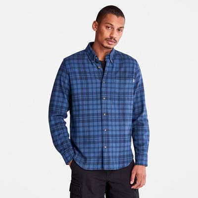 Pánské Košile Timberland Flannel Checked Tmavě Blankyt | TI56284-591