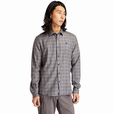 Pánské Košile Timberland Flannel Checked Šedé | TI89436-480