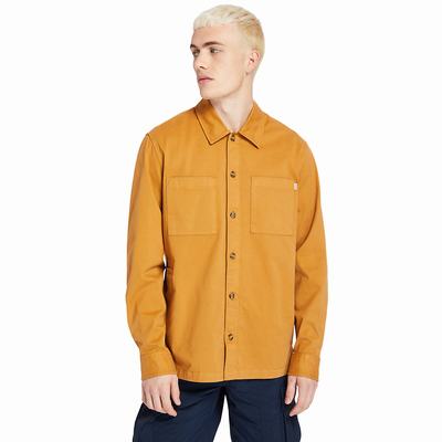 Pánské Košile Timberland Garment-Dyed Twill Oranžové | TI49608-453