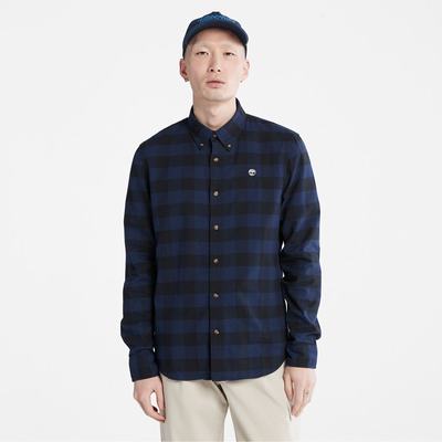 Pánské Košile Timberland Mascoma River Check Tmavě Blankyt | TI29683-308