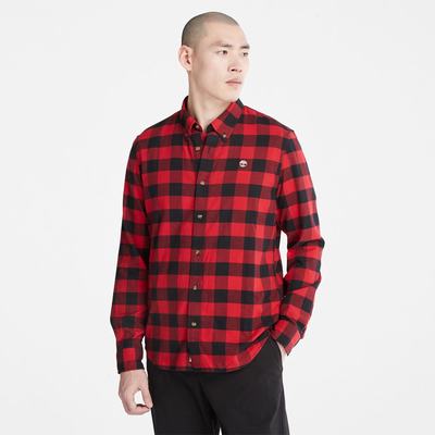 Pánské Košile Timberland Mascoma River Check Červené | TI30481-071