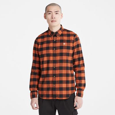 Pánské Košile Timberland Mascoma River Slim-Fit Check Oranžové | TI76345-617