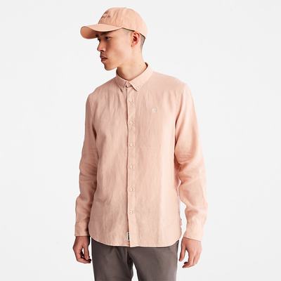 Pánské Košile Timberland Mill River Slim-Fit Linen Světle Růžové | TI05497-374
