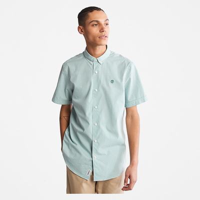 Pánské Košile Timberland Suncook River Krátké-Sleeve Poplin Zelene | TI23806-508